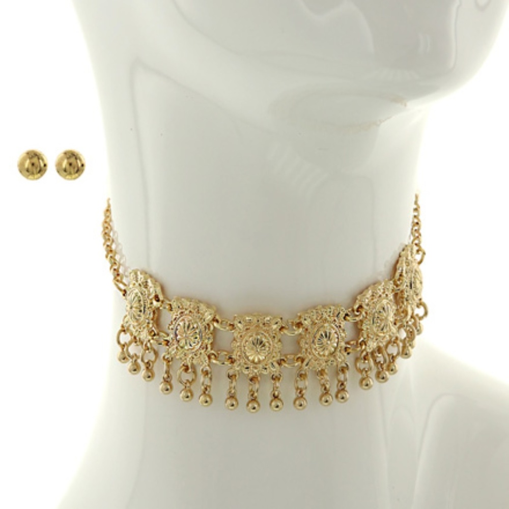 Gold Tone / Yellow Acrylic / Lead Compliant / Meta